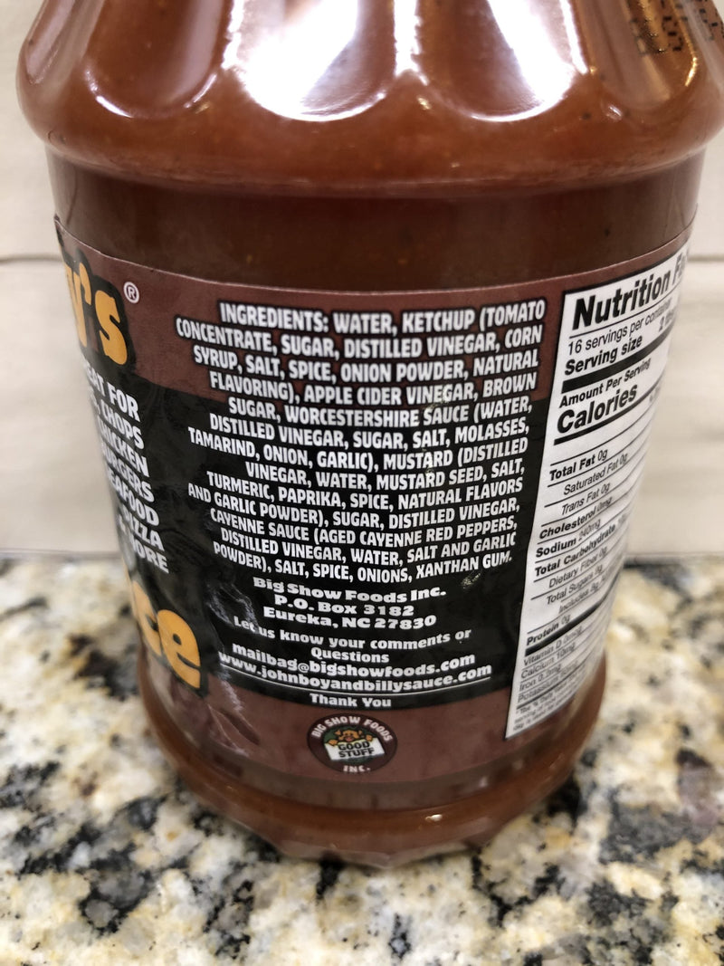 John Boy and Billy's Original Barbecue Grillin Sauce BBQ Wings pork chicken