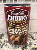 4 Campbell's CHUNKY Steak & Potato Soup 18.8 oz Cans