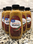 6 BOTTLES Great Value Squeeze Bottle Southwest Hot Mustard 12 Oz dip FREE SHIP