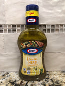 3 BOTTLES Kraft Lemon Herb Vinaigrette Salad Dressing 14 oz Tangy