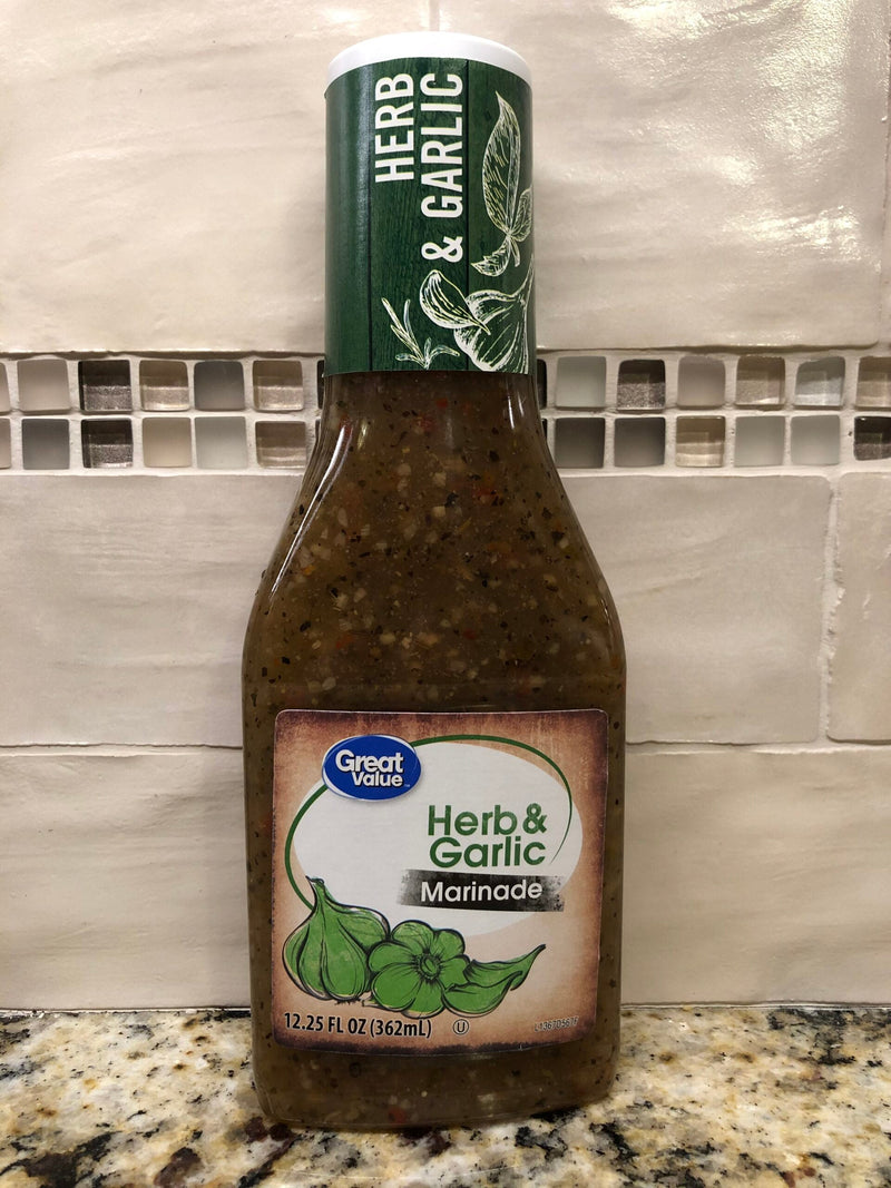 4 BOTTLES Great Value Herb & Garlic Marinade 12.25 oz Meat Grill FREE SHIP