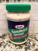 4 JARS Kraft Sandwich Spread Relish 15 oz. Jar Mayonnaise Mayo Burger