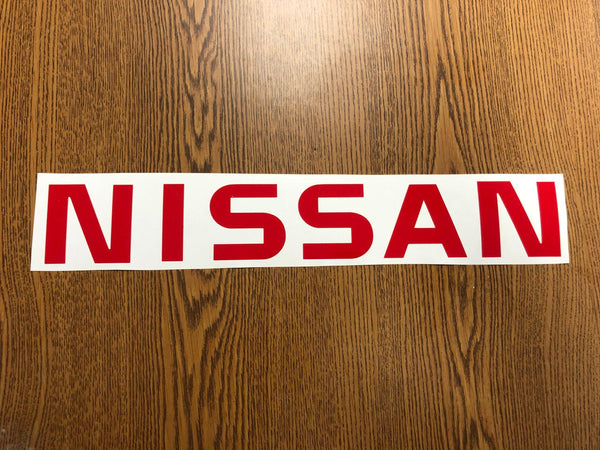 Red Tailgate Sticker Decal for 86-98 Nissan HardBody D21 Pickup Truck Emblem