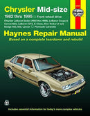 Repair Manual Book Dodge 600 Lancer Plymouth Caravelle