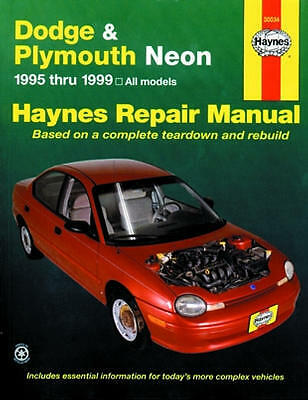 Repair Manual Book Dodge & Plymouth Neon Owners 95-99