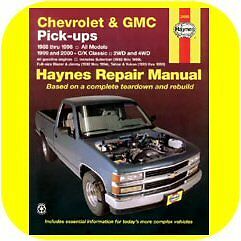 Repair Manual Chevy GMC Suburban Tahoe Jummy Yukon 1500