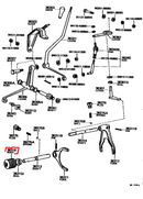 Transfer Case Nose Cone Shifter Plunger Boot for Toyota Land Cruiser 81-87
