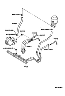 Power Steering Pressure Hose for Toyota Land Cruiser FzJ80 Lexus LX450 93-97