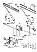 Front Wiper Stud Trim for Toyota Land Cruiser FJ60 FJ62 Wagon 81-90