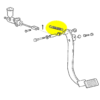 Clutch Pedal Return Spring Toyota Land Cruiser FJ40 74-84-19191