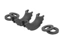 D-Ring Isolator Kit - Pair, Black
