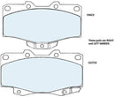 Deluxe Front Brake Pad Set - 4WD T100-0