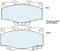 Deluxe Front Brake Pad Set - 4WD T100-0