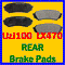 Rear Disc Brake Pads Toyota Land Cruiser Lexus LX470-7741