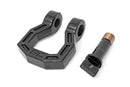 D-Ring - Forged, Pair, Black