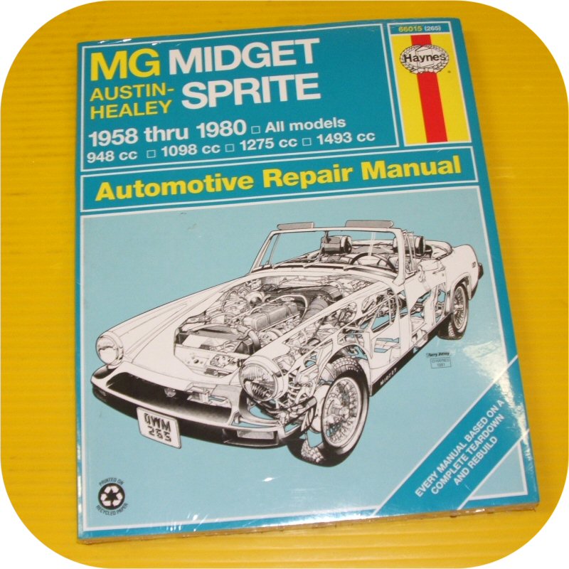 Repair Manual Work Book MG Midget Austin Healey Sprite-0