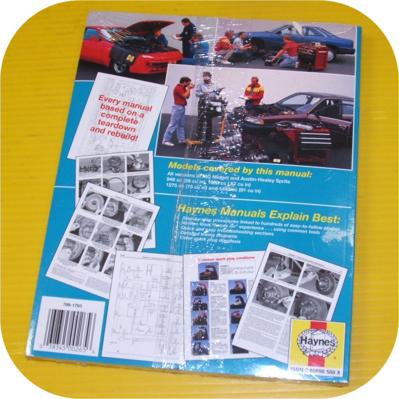 Repair Manual Work Book MG Midget Austin Healey Sprite-10699