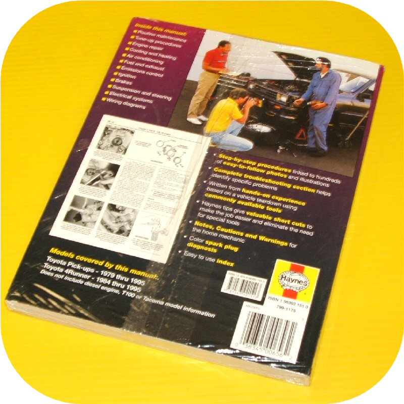 Repair Manual Book Toyota Pickup Truck 4Runner 79-95-1284