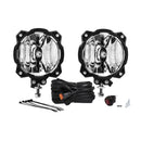KC HiLiTES 91303 Gravity Pro6 6" LED SAE Driving Beam Lights, Pair with Harness