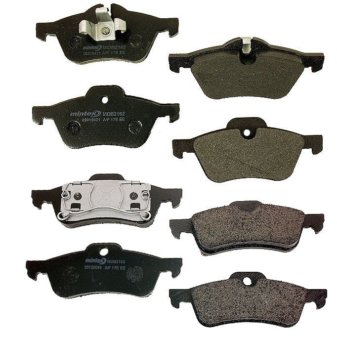 Mintex Front & Rear Disc Brake Pads Mini Cooper S 01-05-0