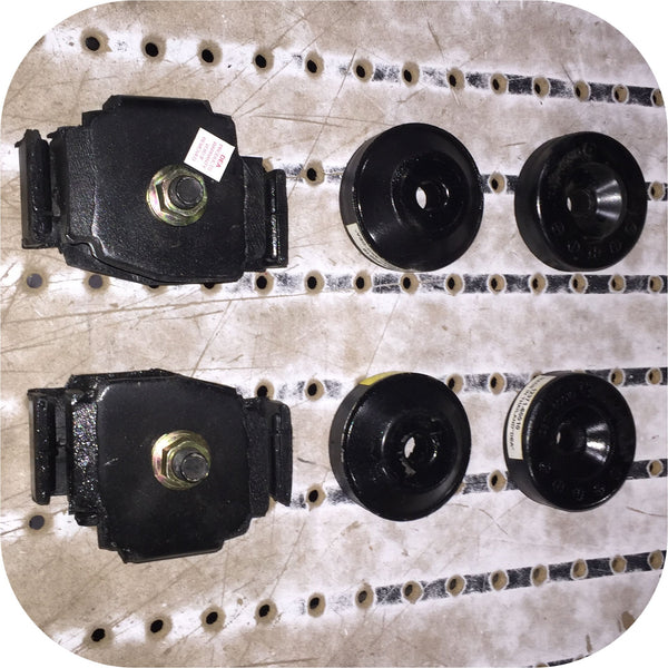 Motor Mount Kit for Toyota Land Cruiser FJ40 FJ45 2F Engine Tranny-0