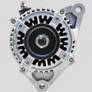 80-amp alternator front pulley view