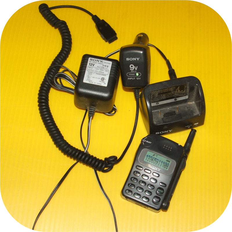 Sony CMRX100 Cell Phone Vintage Cellular Mobile WORKS battery-0