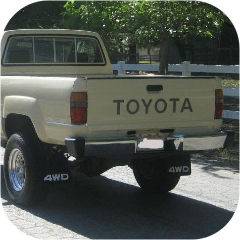 Toyota Pickup Truck Tailgate Letters Sticker Silver Pickup Gray Vinyl Decal