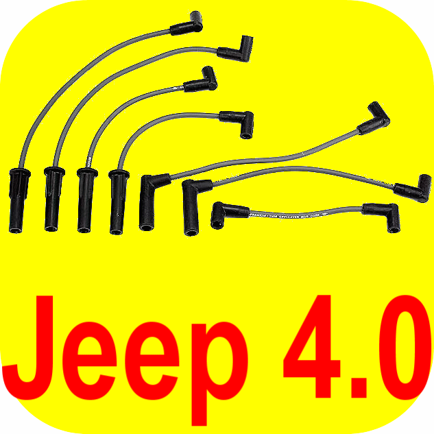 Ignition Plug Wire Set Jeep Wrangler Cherokee Grand 4.0