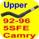 Upper Top Radiator Hose Toyota Camry 92-96 5SFE