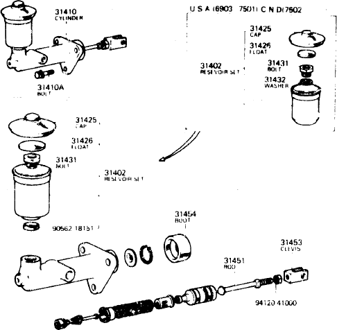 Clutch Master Cylinder for Toyota Land Cruiser 71-80 FJ40 55