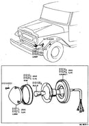Front Indicator Lamp Assembley for Land Cruiser 1958-10/69