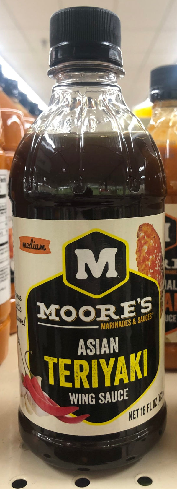 Moore's Asian Teriyaki BBQ Wing Sauce Marinade Chicken Hot Dip