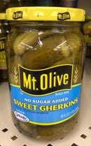 Mount Olive No Sugar Added Sweet Gherkins Pickles 16 oz