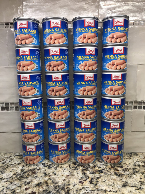 Libby Vienna Sausages 24 Cans Meat Chicken Beef Pork Wieners FREE SHIP