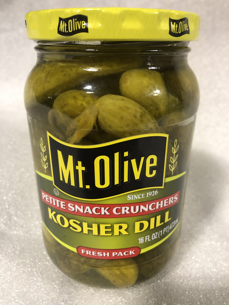 Mount Olive Petite Snack Cruncher Kosher Dills Pickles Mt