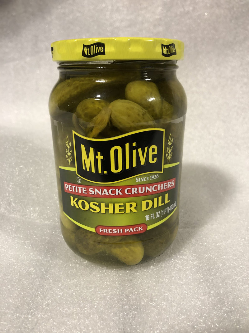 Mount Olive Petite Snack Cruncher Kosher Dills Pickles Mt