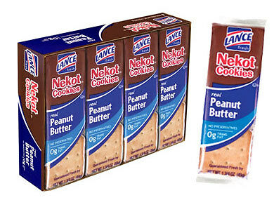 Nekot Lance Cookie Sandwich Crackers Real Peanut Butter Crackers 6 pack NABS