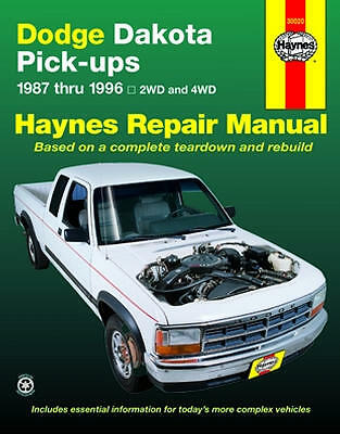 Repair Manual Book Dodge Dakota Pickup Truck Owners