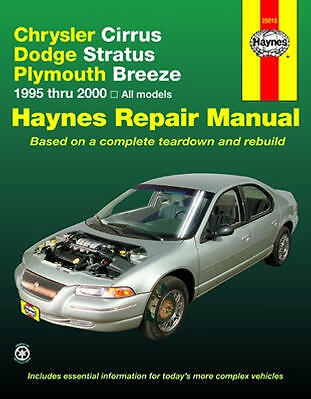 Repair Manual Book Dodge Stratus Plymouth Breeze Cirrus