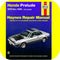 Repair Manual Book Honda Prelude CVCC 79-89 s si Owners