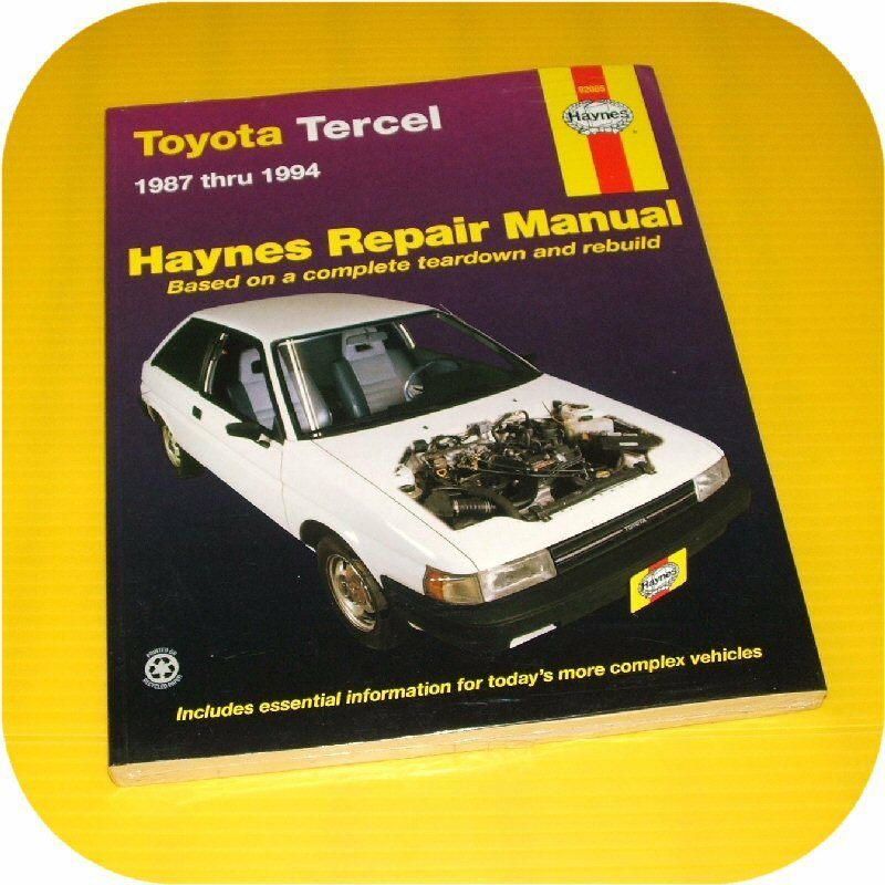 Repair Manual Book Toyota Tercel 87-94 Owners 3EE EZ