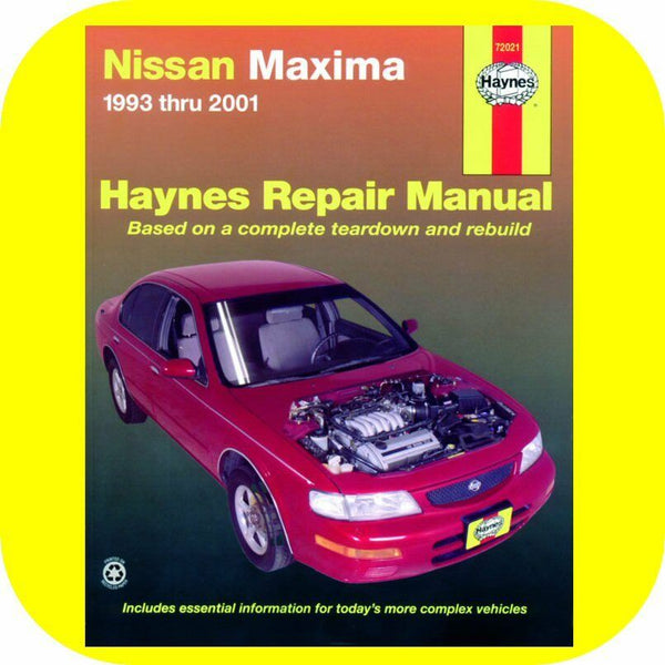 Repair Manual Book for Nissan Maxima 93-04 3.0 GXE GLE SE