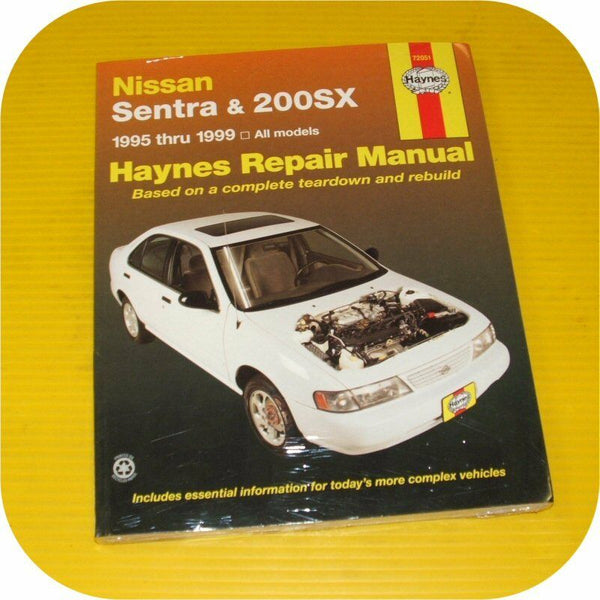 Repair Manual Book for Nissan Sentra & 200SX 95-99 Owners