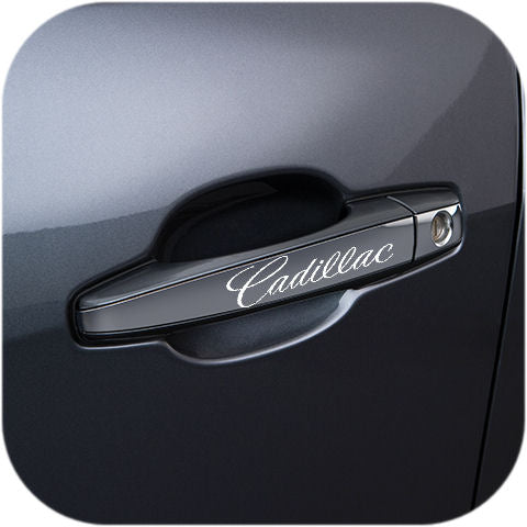 Cadillac Door Handle Logo Sticker Emblem STS DTS CTS Escalade SRX BLS Black