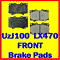 Front Brake Pads UzJ100 Toyota Land Cruiser Lexus LX470