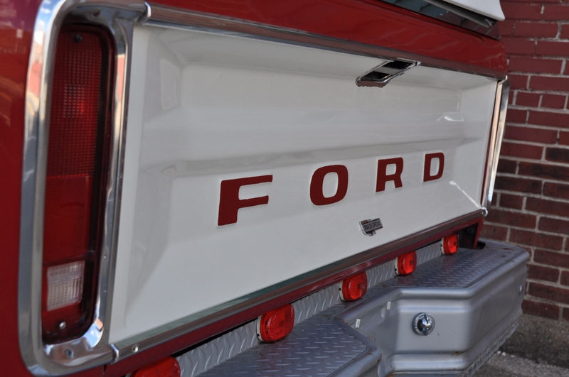 RED 72-79 Ford Pickup Truck Fleetside Ranger Tailgate Vinyl Letters Decal Rear