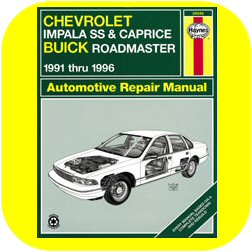 Repair Manual Book Chevy Impala SS Caprice Roadmaster