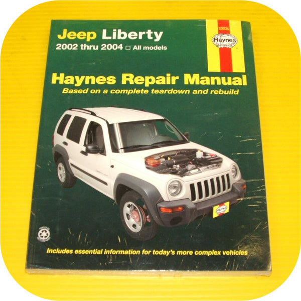 Repair Shop Manual Book Jeep Liberty 02-04 Owners NEW