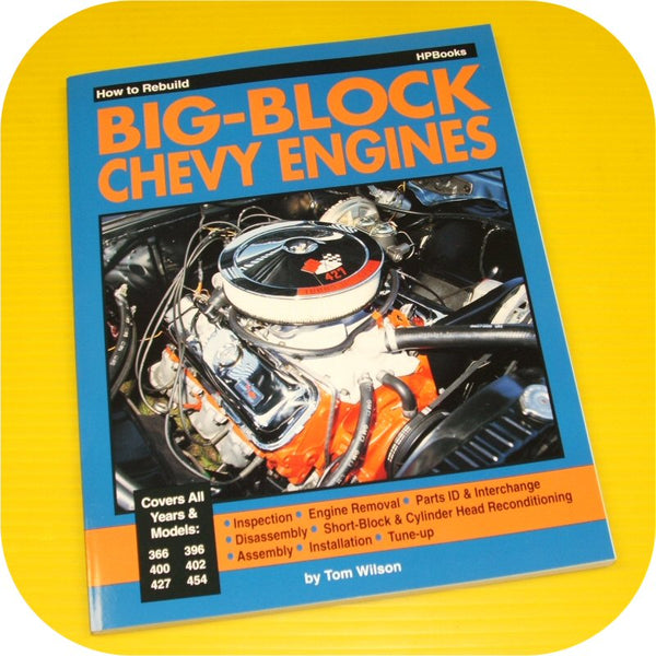 How to Rebuild Big-Block Chevy Engines Manual Book 396 427 454 Big Block BBC V8